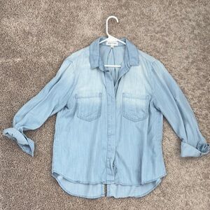 Cloth & Stone! Light Blue Denim Button-Up Shirt